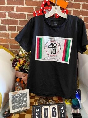 Defend Brooklyn graphic t-shirt featuring the "40 Acres and a Mule